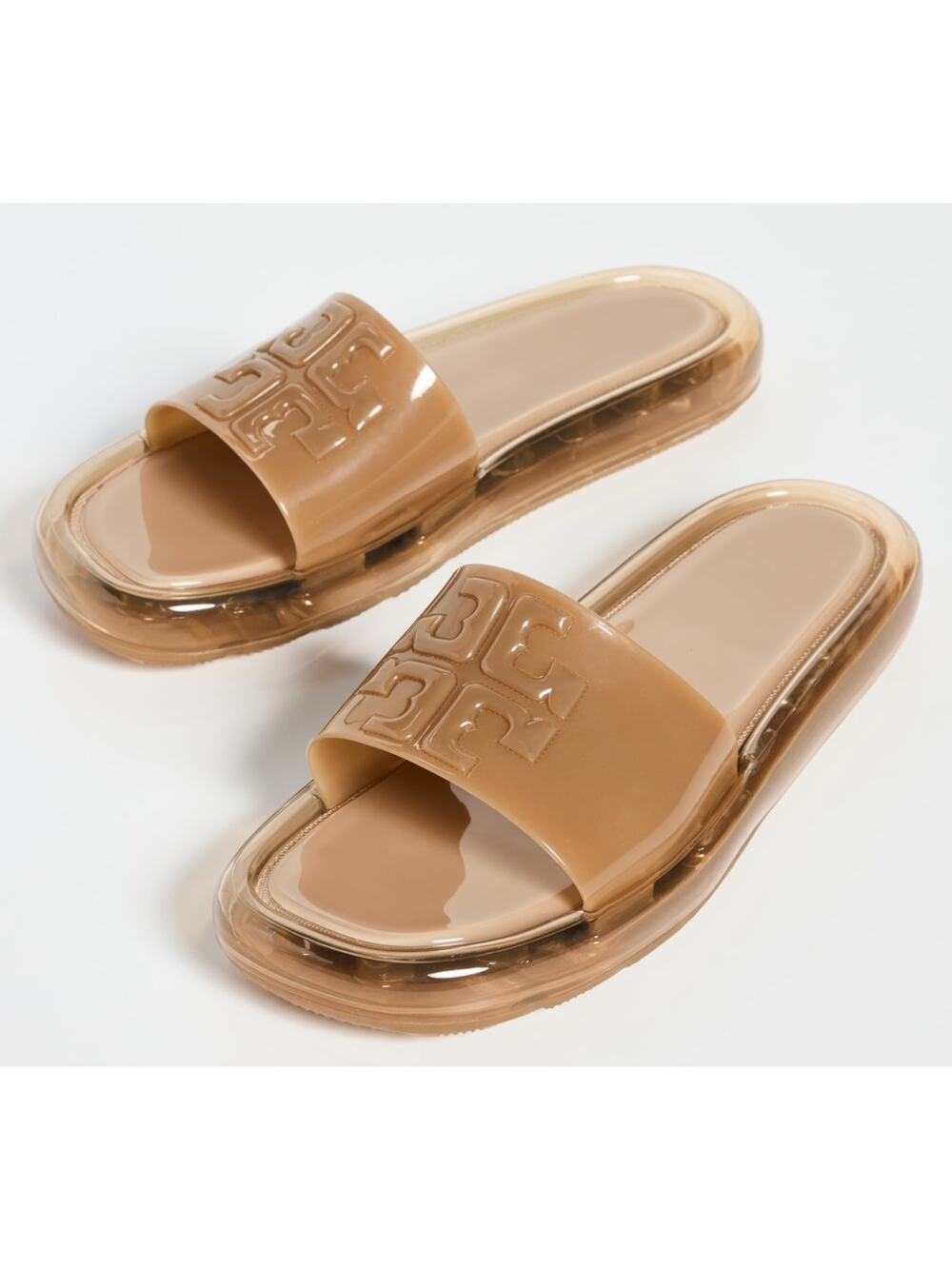 NWT Tory Burch Bubble Jelly Slide Sandal Almond Flour 11